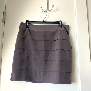 soft grey LOFT skirt